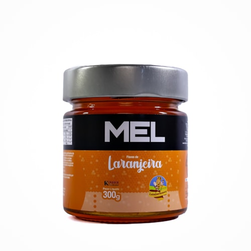 Mel Flores de Laranjeira 100% Natural 300g Pote Vidro